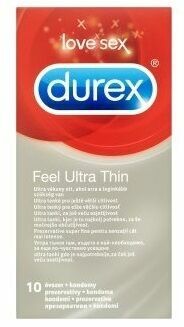 DUREX Feel Ultra Thin 10 ks porovnat ceny