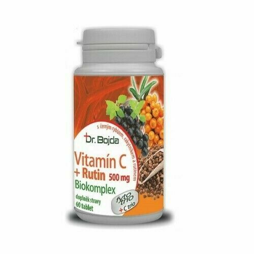 Vitamín C + RUTIN Biokomplex 500mg tbl.60 Dr.Bojda porovnat ceny