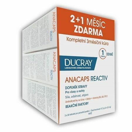 DUCRAY Anacaps Reactiv tob.30 TRIO (2+1 zdarma) porovnat ceny