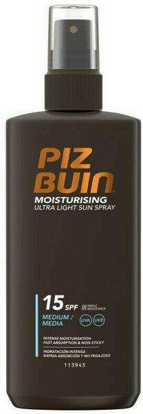 Piz Buin Moisturising Ultra Light Sun Spray SPF15 200ml porovnat ceny