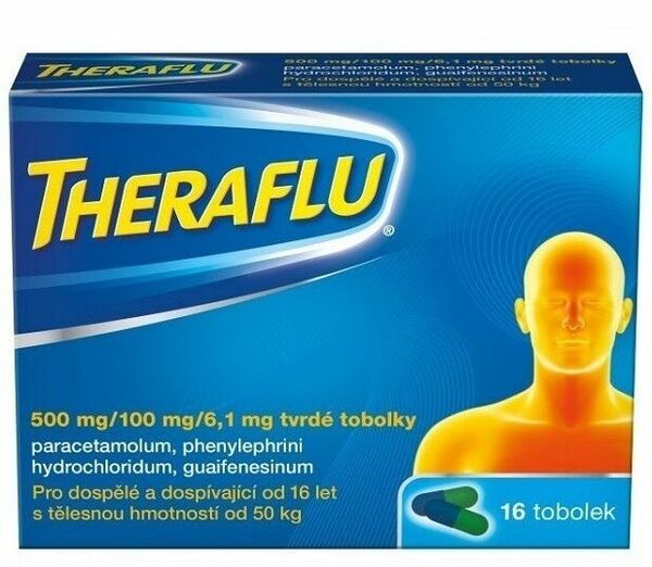 Theraflu 500/100/6,1mg tvrdé tobolky 16ks porovnat ceny