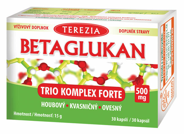 Terezia Betaglukan Trio Komplex Forte 500mg 30 kapslí porovnat ceny