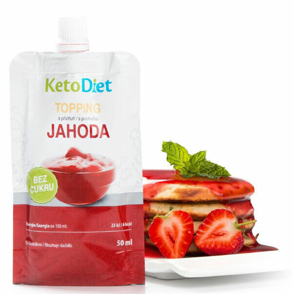 KetoDiet Topping s jahodovou příchutí 50ml porovnat ceny