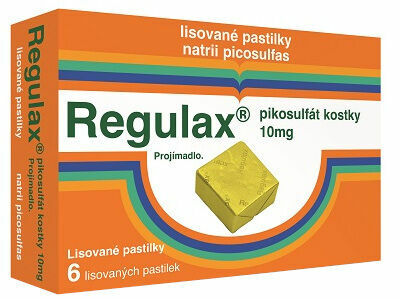 Regulax Pikosulfát kostky lisované pastilky 6x10mg porovnat ceny
