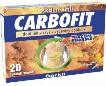 Dacom  Carbofit (Čárkll) 20 tobolek porovnat ceny