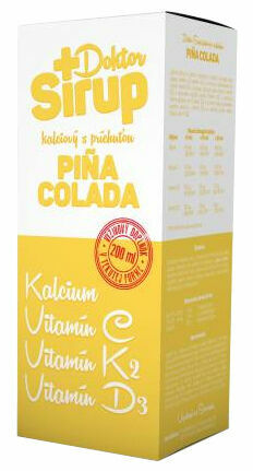 Doktor Sirup kalciový Piňa Colada 200ml porovnat ceny