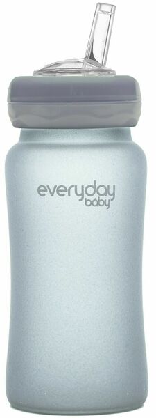Everyday Baby  Láhev sklo s brčkem, 240ml quiet grey porovnat ceny