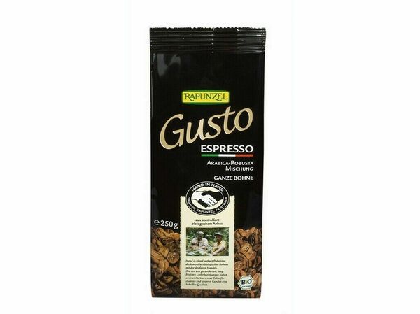 Gusto Café Espresso zrnková RAPUNZEL 250g - BIO porovnat ceny