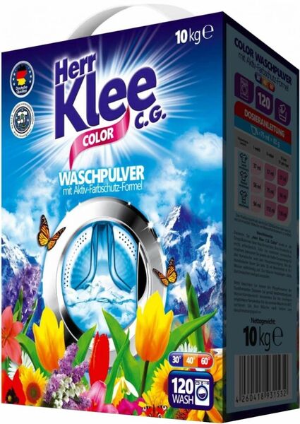 Herr Klee Prací prášek Color Box (120 dávek) 10kg porovnat ceny