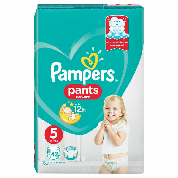 PAMPERS Pants vel.5 VPP 12-17kg Kalhotkové plenky 42 ks porovnat ceny