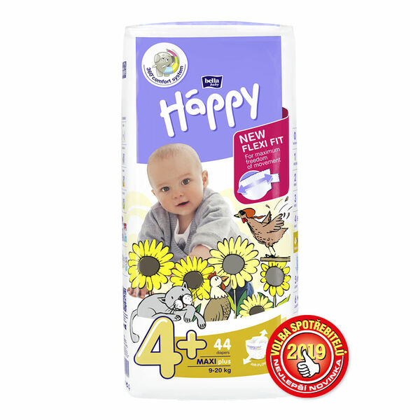 Bella Happy  Bella Baby HAPPY Maxi Plus 9-20kg 44ks porovnat ceny