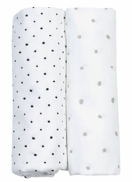 Motherhood  Plenka mušelínová BIO 2ks Grey and Black Dots 85x85cm porovnat ceny