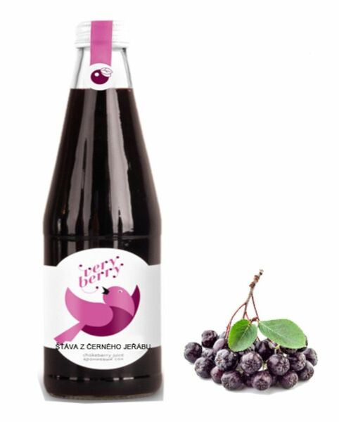 Very Berry 100% šťáva z černého jeřábu (Aronie) 330ml porovnat ceny