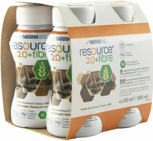 Resource 2.0 kcal Fibre Kávový perorální roztok 4x200ml porovnat ceny