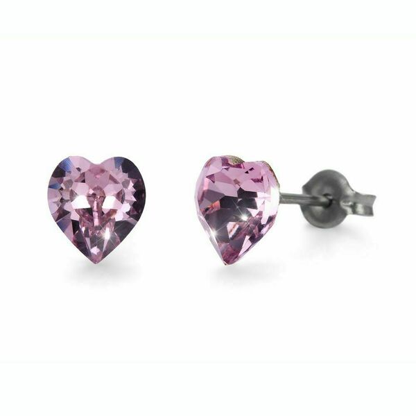 Náušnice Heart Mini lt. amethyst porovnat ceny