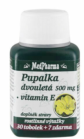 MedPharma Pupalka dvouletá 500mg+Vitamin E 37 tobolek porovnat ceny