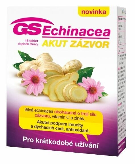 GS Echinacea Akut zázvor 15 tablet porovnat ceny