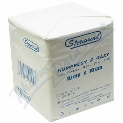 ZSZ  Gáza kompresy nesterilní 10x10cm/100ks 8vrstev porovnat ceny