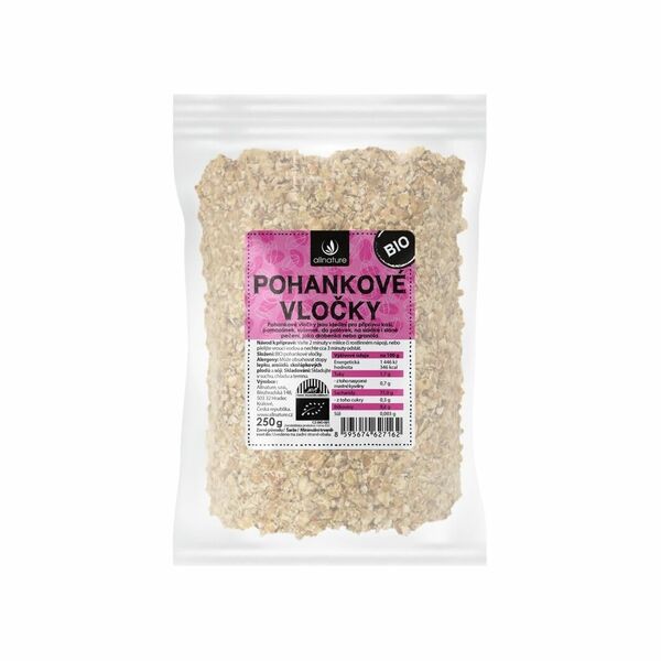 Allnature Pohankové vločky BIO 250g porovnat ceny