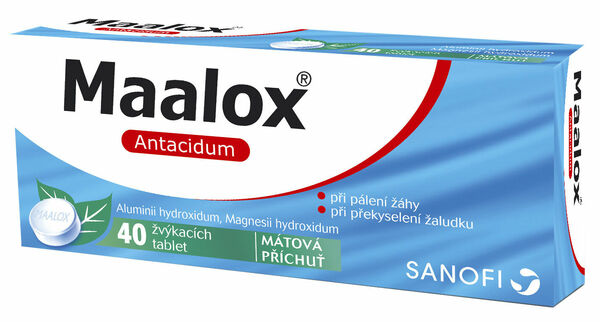 Maalox® Máta perorální tablety žvýkací 40ks porovnat ceny