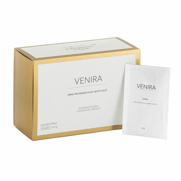 VENIRA drink - kolagenový nápoj pro vlasy, nehty a pleť 30x6,3g porovnat ceny