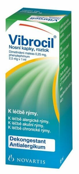 Vibrocil 2,5mg/0,25mg/ml nosní kapky 1x15ml porovnat ceny