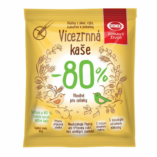SEMIX Vícezrnná kaše -80% 65 g porovnat ceny