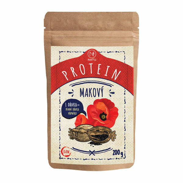 NATU Makový protein 200 g RAW porovnat ceny