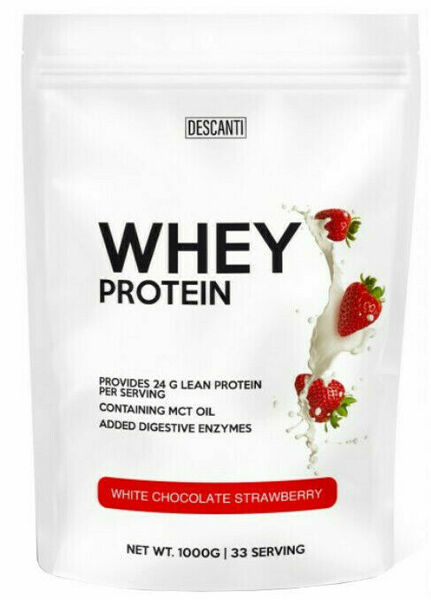 DESCANTI Whey Protein Bílá čokoláda, jahoda 500g porovnat ceny