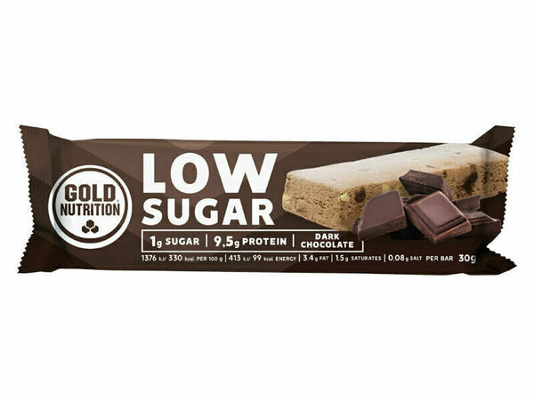GoldNutrition Protein Bar Low Sugar tmavá čokoláda 30g porovnat ceny
