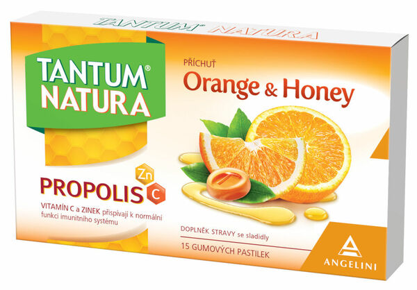 Tantum Verde  Tantum Natura Orange&Honey 15 gumových pastilek porovnat ceny
