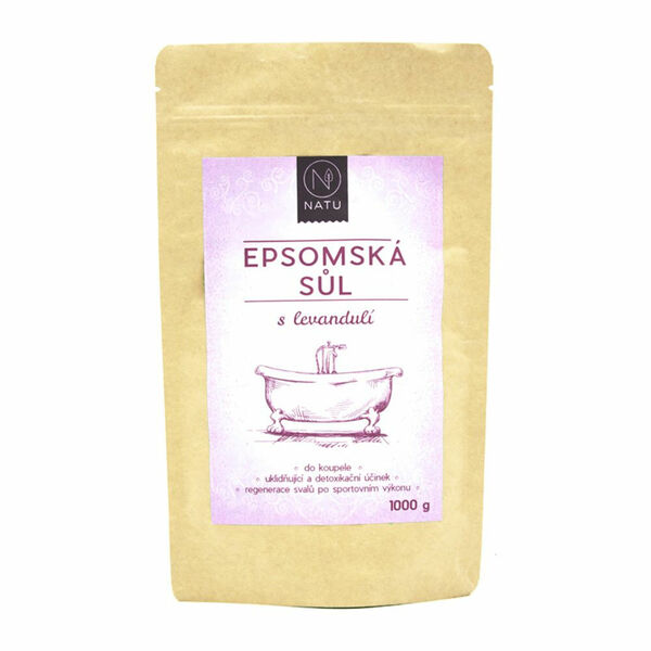 NATU Epsomská sůl s levandulí 1000 g porovnat ceny