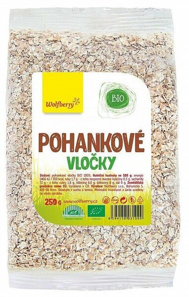 Wolfberry Pohankové vločky BIO 250g porovnat ceny