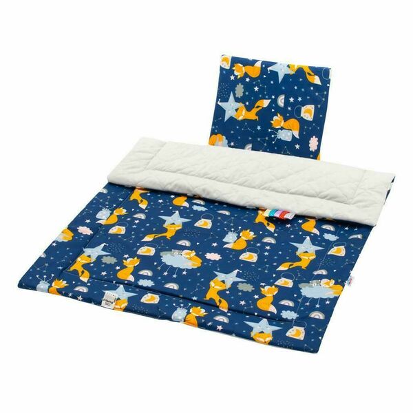Oboustranný Set z Velvet do kočárku New Baby noční liška šedý porovnat ceny