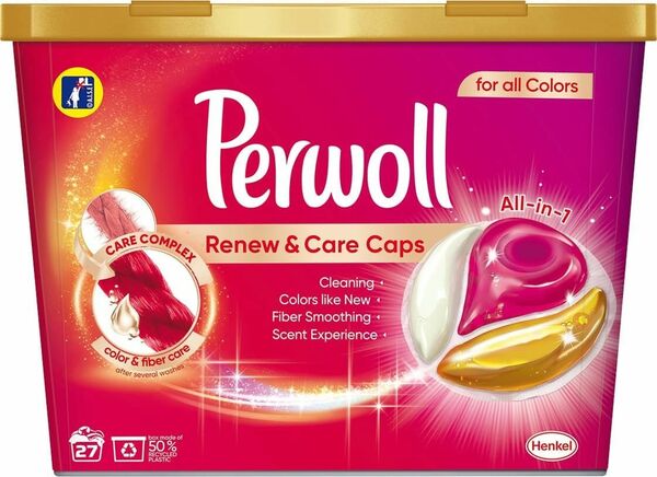 Perwolll  Perwoll Prací kapsle Renew&Care Caps Color 27ks porovnat ceny