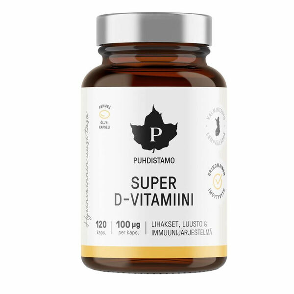 Puhdistamo Super Vitamin D 4000iu 120 kapslí porovnat ceny