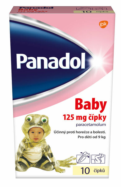 Panadol Baby 125 mg čípky 10ks porovnat ceny