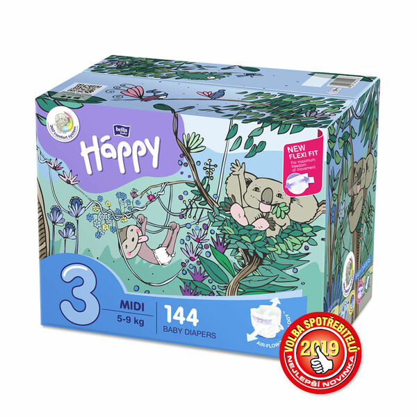 Bella Happy  Bella Baby Happy Midi Box 5-9kg 2x72ks porovnat ceny
