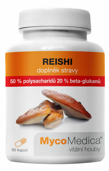 MycoMedica Reishi 50% 90 veganských kapslí porovnat ceny