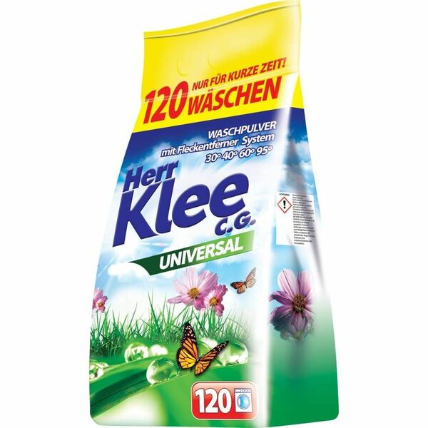 Herr Klee Prací prášek Universal (120 dávek) 10kg porovnat ceny