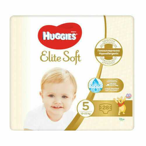 HUGGIES Elite Soft 5 12-22kg 28ks porovnat ceny