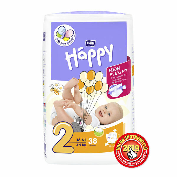 Bella Happy  Bella Baby Happy Mini 3-6 kg 38ks porovnat ceny