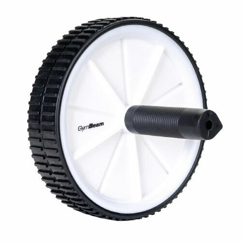 GymBeam Posilovací kolečko Double Ab Wheel černo bílé 1ks porovnat ceny