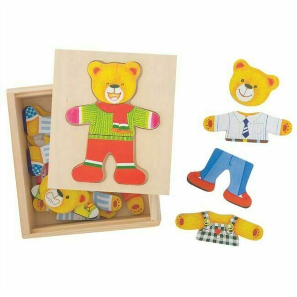 Bigjigs Toys Oblékací puzzle Pan medvěd porovnat ceny