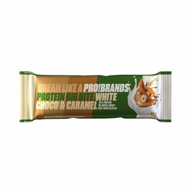 PROBRANDS Protein big bite bar příchuť bílá čokoláda a karamel 45 g porovnat ceny