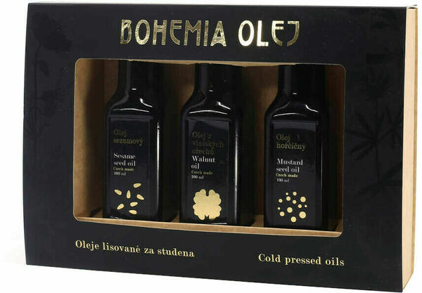 Bohemia olej Dárkový set LZS olejů - sezam, vlašský ořech, hořčice 3x100ml porovnat ceny