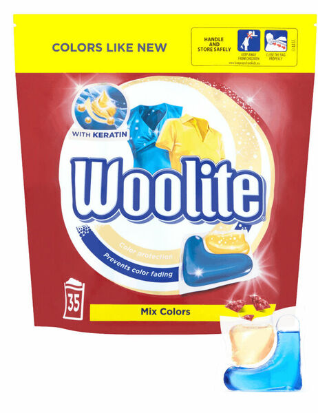Woolite dual caps Color Keratin XL 35ks porovnat ceny