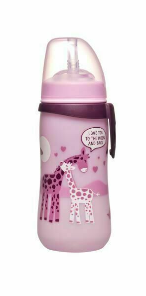 NIP Straw cup láhev s brčkem holka 330ml porovnat ceny