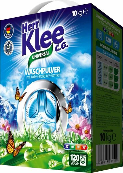 Herr Klee Prací prášek Universal Box (120 dávek) 10kg porovnat ceny
