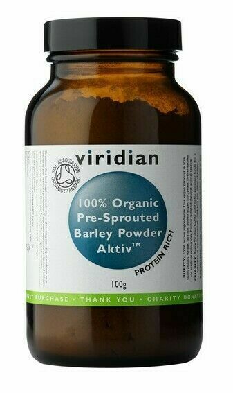 Viridian 100% Organic Activated Barley Powder 100g porovnat ceny